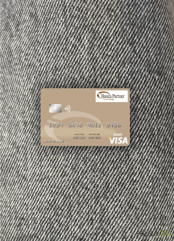 San Marino Banca Partner carte de débit visa photolook , avant
